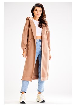 Awama Płaszcz dresowy w kolorze beżowym ze sklepu Limango Polska w kategorii Bluzy damskie - zdjęcie 188201267
