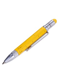 Troika Długopis wielozadaniowy w kolorze żółtym - wys. 8,2 cm ze sklepu Limango Polska w kategorii Akcesoria biurowe - zdjęcie 188201929