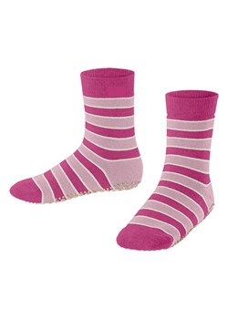 Falke Skarpety "Simple Stripes" w kolorze różowo-jasnoróżowym ze sklepu Limango Polska w kategorii Skarpetki dziecięce - zdjęcie 188202029