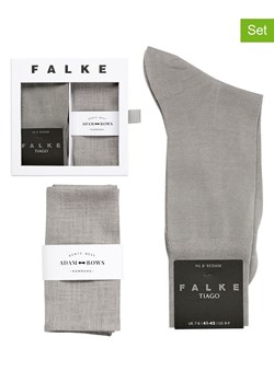 Falke 2-częściowy zestaw w kolorze szarym: skarpety i poszetka ze sklepu Limango Polska w kategorii Skarpetki męskie - zdjęcie 188202045