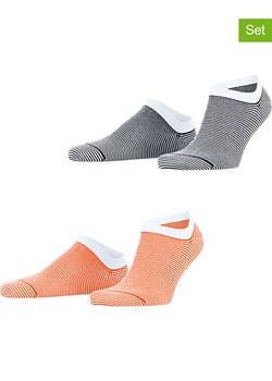 ESPRIT Skarpety (2 pary) "Allover" w kolorze pomarańczowo-biało-granatowym ze sklepu Limango Polska w kategorii Skarpetki męskie - zdjęcie 188202255