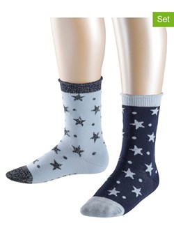 ESPRIT Skarpety (2 pary) w kolorze granatowo-błękitnym ze sklepu Limango Polska w kategorii Skarpetki dziecięce - zdjęcie 188202389