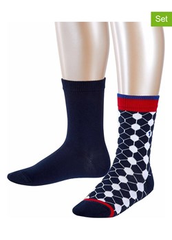 ESPRIT Skarpety (2 pary) "Football" w kolorze granatowym ze sklepu Limango Polska w kategorii Skarpetki dziecięce - zdjęcie 188202395