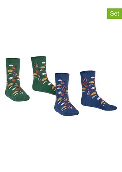 ESPRIT Skarpety (2 pary) "Fungus" w kolorze niebiesko-zielonym ze sklepu Limango Polska w kategorii Skarpetki dziecięce - zdjęcie 188202455