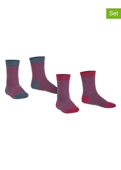 ESPRIT Skarpety (2 pary) "Fine" w kolorze bordowo-antracytowym ze sklepu Limango Polska w kategorii Skarpetki dziecięce - zdjęcie 188202478