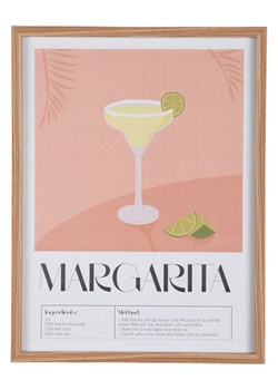 Present Time Druk artystyczny "Margarita" w kolorze pomarańczowym w ramce - 41,5 x 31,5 cm ze sklepu Limango Polska w kategorii Obrazy - zdjęcie 188202967