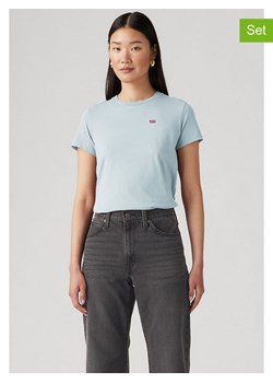 Levi's Koszulka w kolorze błękitnym ze sklepu Limango Polska w kategorii Bluzki damskie - zdjęcie 188203187