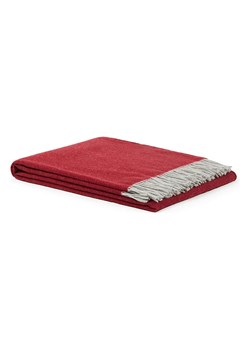 Lanerossi Wełniany koc "Ulisse" w kolorze bordowym - 180 x 130 cm ze sklepu Limango Polska w kategorii Tekstylia - zdjęcie 188204617