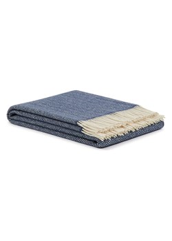 Lanerossi Wełniany koc "Emil" w kolorze granatowym - 180 x 130 cm ze sklepu Limango Polska w kategorii Tekstylia - zdjęcie 188204777