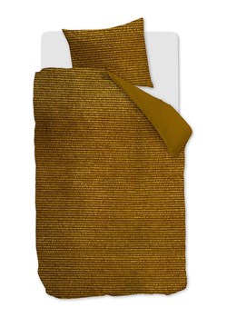 At Home Komplet pościeli sztruksowej "Cosy" w kolorze musztardowym ze sklepu Limango Polska w kategorii Pościele - zdjęcie 188206116