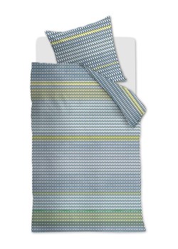 Beddinghouse Komplet pościeli satynowej "Rhythm" w kolorze błękitnym ze sklepu Limango Polska w kategorii Pościele - zdjęcie 188207129