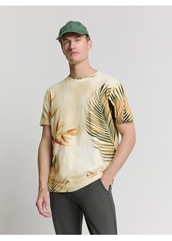 No Excess Koszulka w kolorze beżowo-zielonym ze sklepu Limango Polska w kategorii T-shirty męskie - zdjęcie 188207986