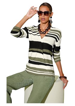 WITT WEIDEN Sweter w kolorze biało-oliwkowym ze sklepu Limango Polska w kategorii Swetry damskie - zdjęcie 188209235