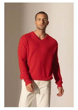 Perfect Cashmere Kaszmirowy sweter "Alexander" w kolorze czerwonym ze sklepu Limango Polska w kategorii Swetry męskie - zdjęcie 188209516
