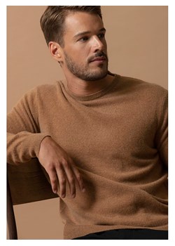 Perfect Cashmere Kaszmirowy sweter w kolorze jasnobrązowym ze sklepu Limango Polska w kategorii Swetry męskie - zdjęcie 188209565