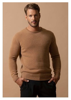 Perfect Cashmere Kaszmirowy sweter "Eden" w kolorze jasnobrązowym ze sklepu Limango Polska w kategorii Swetry męskie - zdjęcie 188209638