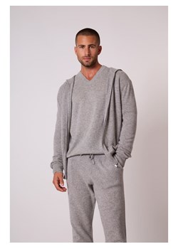 Perfect Cashmere Kaszmirowy kardigan w kolorze szarym ze sklepu Limango Polska w kategorii Swetry męskie - zdjęcie 188209656