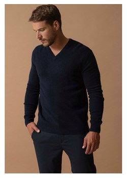 Perfect Cashmere Kaszmirowy sweter "Enzo" w kolorze granatowym ze sklepu Limango Polska w kategorii Swetry męskie - zdjęcie 188209726