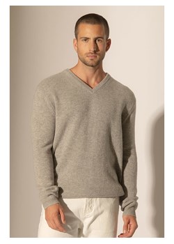 Perfect Cashmere Kaszmirowy sweter "Enzo" w kolorze jasnoszarym ze sklepu Limango Polska w kategorii Swetry męskie - zdjęcie 188209739