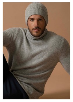 Perfect Cashmere Kaszmirowy golf "Marius" w kolorze jasnoszarym ze sklepu Limango Polska w kategorii Swetry męskie - zdjęcie 188209805