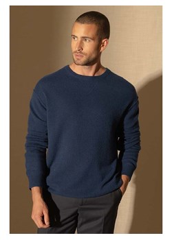 Perfect Cashmere Kaszmirowy sweter "Soan" w kolorze granatowym ze sklepu Limango Polska w kategorii Swetry męskie - zdjęcie 188209848