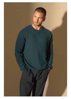 Perfect Cashmere Kaszmirowy sweter "Soan" w kolorze zielonym ze sklepu Limango Polska w kategorii Swetry męskie - zdjęcie 188209857