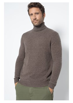 Perfect Cashmere Kaszmirowy golf "Trevor" w kolorze szarobrązowym ze sklepu Limango Polska w kategorii Swetry męskie - zdjęcie 188209919