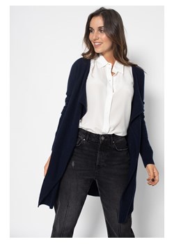 Perfect Cashmere Kaszmirowy kardigan "Abigail" w kolorze granatowym ze sklepu Limango Polska w kategorii Swetry damskie - zdjęcie 188209948