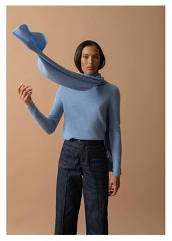 Perfect Cashmere Kaszmirowy golf "Ashley" w kolorze błękitnym ze sklepu Limango Polska w kategorii Swetry damskie - zdjęcie 188210039