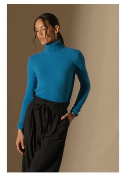 Perfect Cashmere Kaszmirowy golf w kolorze niebieskim ze sklepu Limango Polska w kategorii Swetry damskie - zdjęcie 188210048
