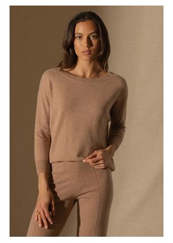 Perfect Cashmere Kaszmirowy sweter "Molly" w kolorze jasnobrązowym ze sklepu Limango Polska w kategorii Swetry damskie - zdjęcie 188210498