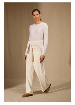 Perfect Cashmere Kaszmirowy sweter "Opame" w kolorze kremowym ze sklepu Limango Polska w kategorii Swetry damskie - zdjęcie 188210515