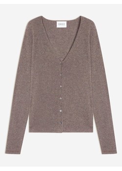 Perfect Cashmere Kaszmirowy kardigan "Paige" w kolorze szarobrązowym ze sklepu Limango Polska w kategorii Swetry damskie - zdjęcie 188210555