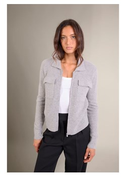 Perfect Cashmere Kaszmirowy kardigan "Sara" w kolorze szarym ze sklepu Limango Polska w kategorii Swetry damskie - zdjęcie 188210608