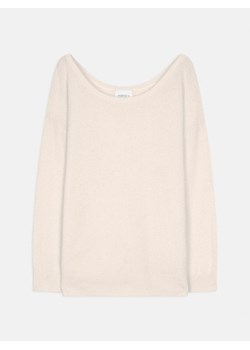Perfect Cashmere Kaszmirowy sweter "Sasha" w kolorze kremowym ze sklepu Limango Polska w kategorii Swetry damskie - zdjęcie 188210616