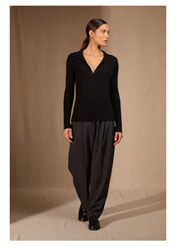 Perfect Cashmere Kaszmirowy sweter "Skamar" w kolorze czarnym ze sklepu Limango Polska w kategorii Swetry damskie - zdjęcie 188210627