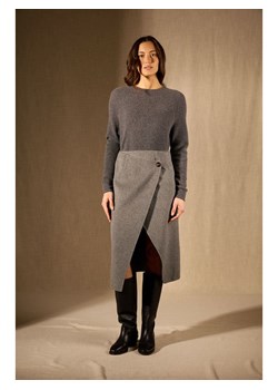 Perfect Cashmere Kaszmirowy sweter "Souna" w kolorze antracytowym ze sklepu Limango Polska w kategorii Swetry damskie - zdjęcie 188210638