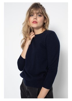 Perfect Cashmere Kaszmirowy sweter "Vanessa" w kolorze granatowym ze sklepu Limango Polska w kategorii Swetry damskie - zdjęcie 188210679