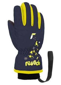 Reusch Rękawiczki funkcyjne "Reusch Kids" w kolorze żółto-granatowym ze sklepu Limango Polska w kategorii Rękawiczki dziecięce - zdjęcie 188216949