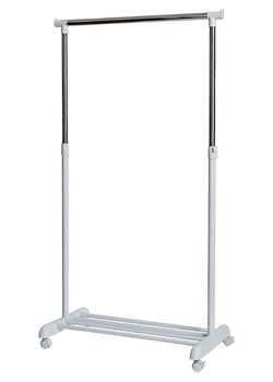 STORE IT Stojak w kolorze srebrno-białym na ubrania - 84 x 165 x 44 cm ze sklepu Limango Polska w kategorii Szafy - zdjęcie 188217657