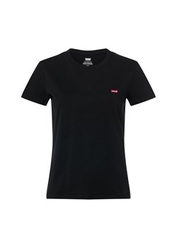 Levi's Koszulka damska Kobiety Bawełna czarny jednolity ze sklepu vangraaf w kategorii Bluzki damskie - zdjęcie 188218778