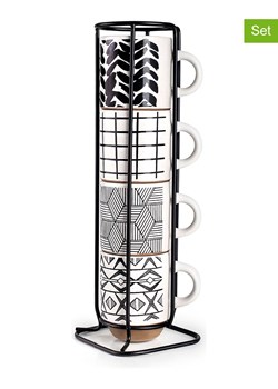 Ibili 5-częściowy zestaw w kolorze czarno-białym do kawy - 130 ml ze sklepu Limango Polska w kategorii Dzbanki i zaparzacze - zdjęcie 188221478