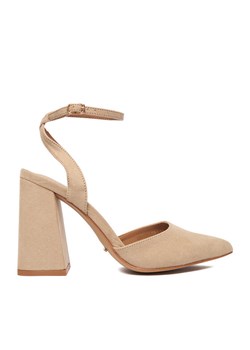 Czółenka DeeZee CEO-CD25-039-1 Beżowy ze sklepu eobuwie.pl w kategorii Czółenka - zdjęcie 188221907