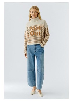 Oui Golf w kolorze kremowo-karmelowym ze sklepu Limango Polska w kategorii Swetry damskie - zdjęcie 188224315