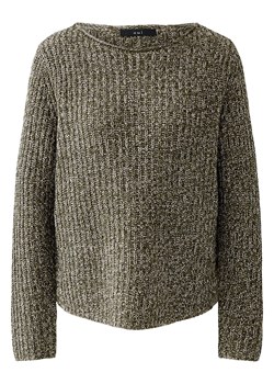 Oui Sweter w kolorze oliwkowo-jasnoróżowym ze sklepu Limango Polska w kategorii Swetry damskie - zdjęcie 188224407