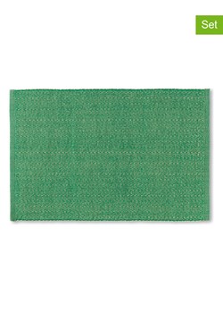LYNGBY Podkładki stołowe (2 szt.) "Herringbone" w kolorze zielonym - 43 x 30 cm ze sklepu Limango Polska w kategorii Podkładki na stół - zdjęcie 188225269