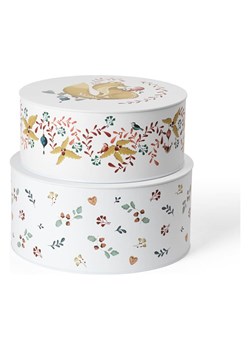 Rosendahl Pojemniki (2 szt.) "Cottage" w kolorze białym ze wzorem ze sklepu Limango Polska w kategorii Akcesoria i przechowywanie - zdjęcie 188225299