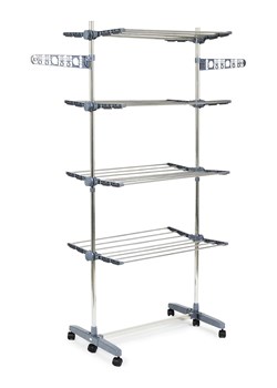 Lifa Living Suszarka w kolorze srebrno-szarym na pranie ze sklepu Limango Polska w kategorii Akcesoria łazienkowe - zdjęcie 188226086