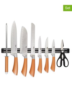 Lifa Living 8-częściowy zestaw noży w kolorze srebrno-różowozłotym ze sklepu Limango Polska w kategorii Noże kuchenne - zdjęcie 188226238