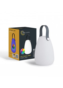 Lifa Living Lampa stołowa LED w kolorze białym - wys. 20 x Ø 14 cm ze sklepu Limango Polska w kategorii Oświetlenie - zdjęcie 188226319